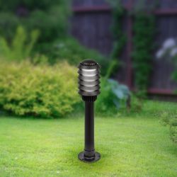 Садово-парковый светильник ЭРА НТУ 01-60-014 Поллар напольный черный IP54 Е27 max60Вт h650мм | Садово-парковые светильники