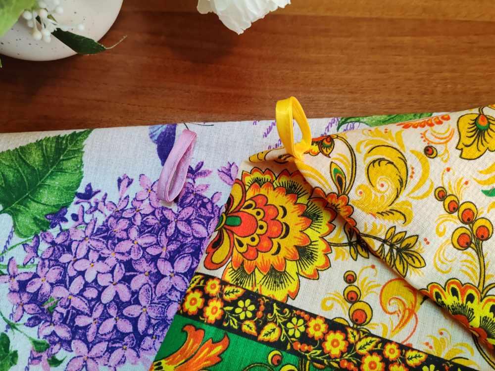 Полотенце кухонное, круглое, 2 шт, вафельное полотно