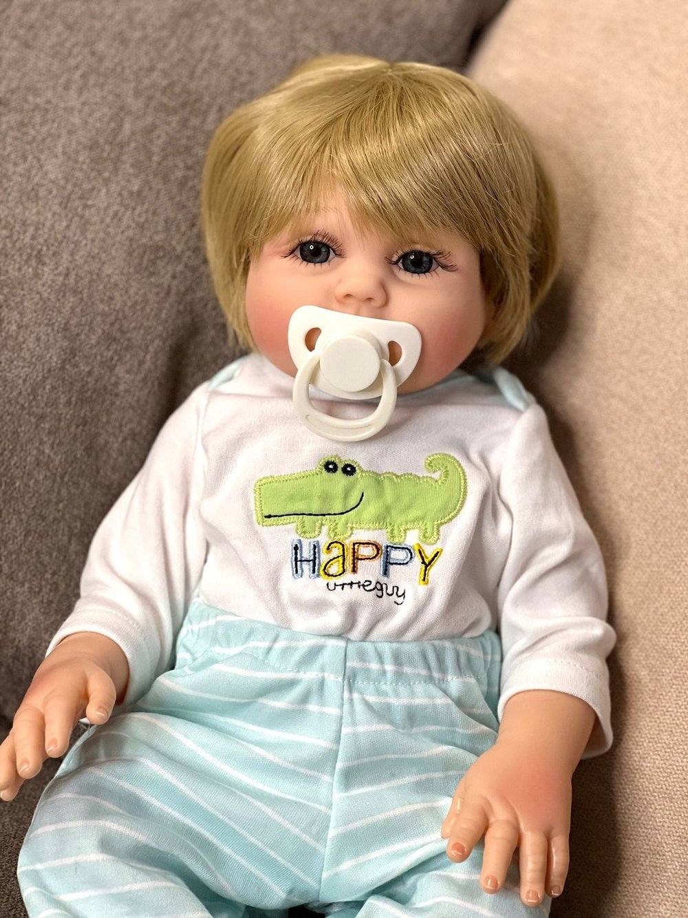 Кукла Реборн виниловая 47см в пакете (FA-043)