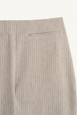 ZARA БРЮКИ ИЗ ЛЬНЯНОЙ СМЕСИ В ПОЛОСКУ - LIMITED EDITION, ПОЛОСКИ