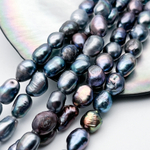 Жемчуг, размер около 8*6,5 мм, цена за отрезок 17 см (1/2 нити)