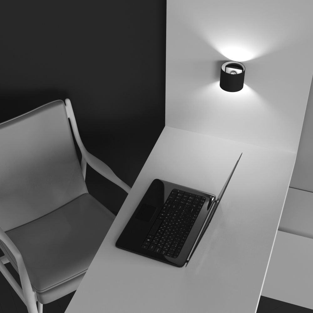 Настенный светильник Maytoni Round C066WL-01B