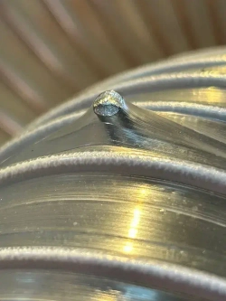 Воздуховод шланг рукав ПВХ 100 мм армированный проволокой шланг 7 м для аспирации стружкоотсоса и вытяжки