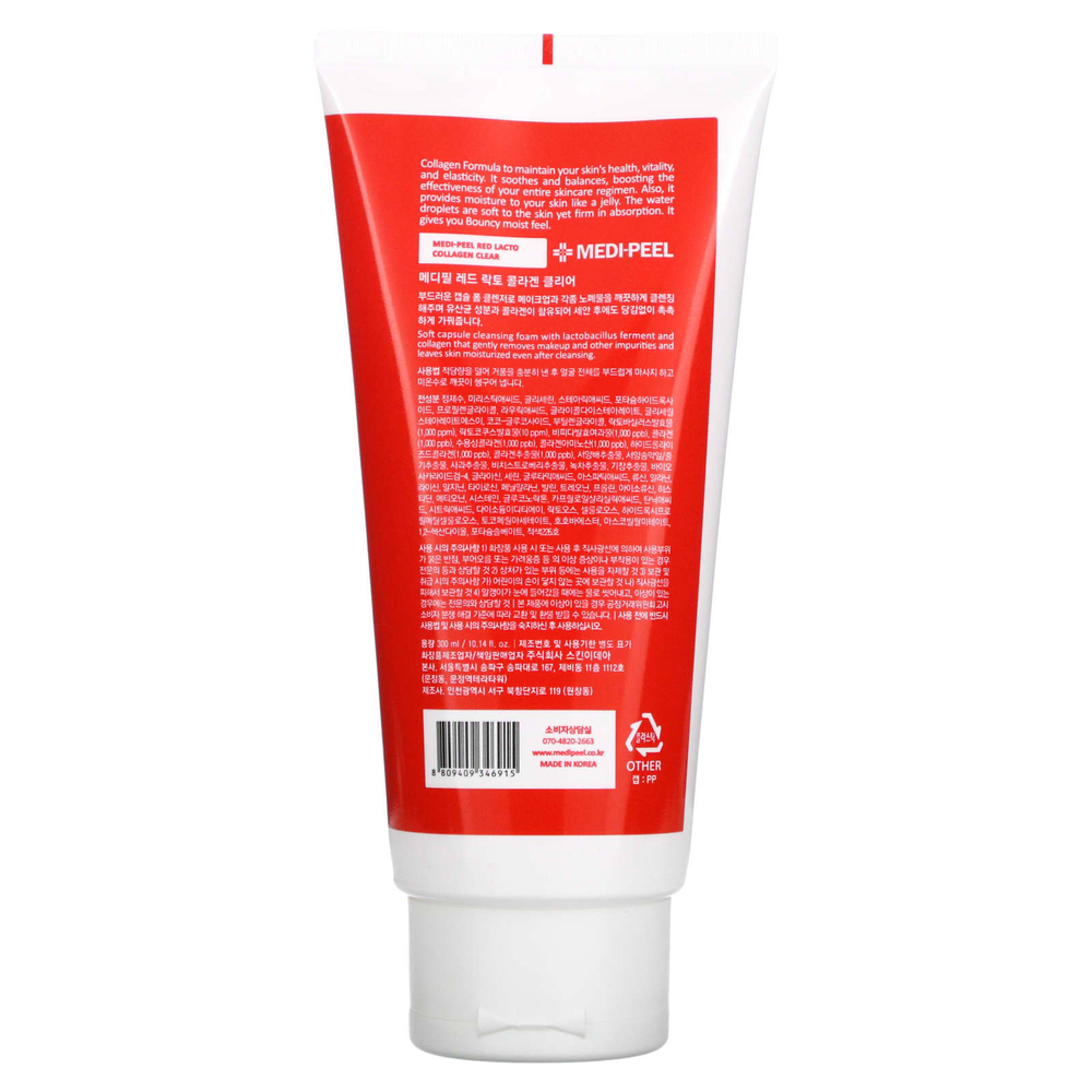 Medi-Peel, Прозрачный лак с красным лакто-коллагеном, 300 мл (10,14 жидк. унц.)