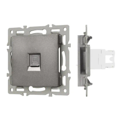 Механизм компьютерной розетки SCT-MPC1-PL-GR (RJ-45, CAT6) (Arlight, -) 045335