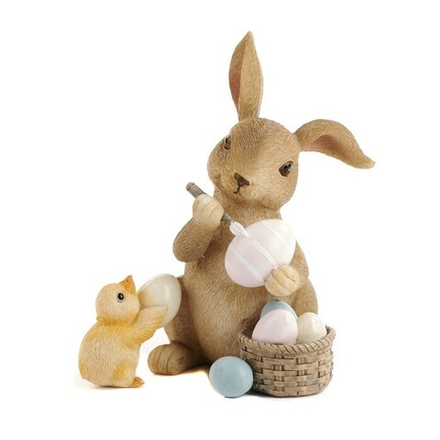 Декоративная фигура "Кролик красит яйца"