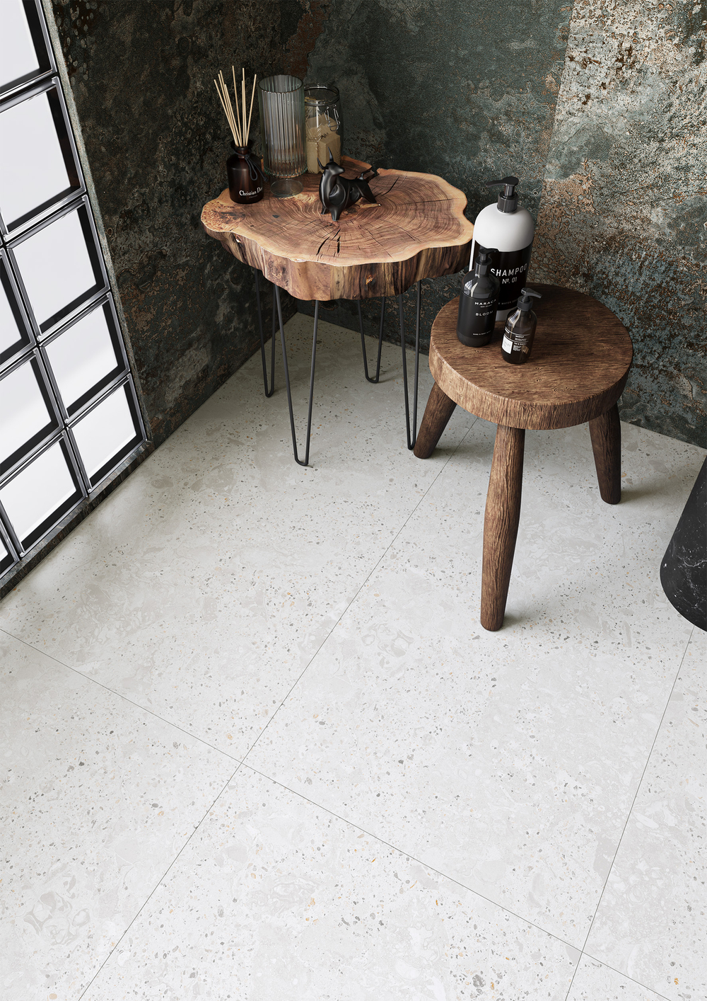 Staro Luna Rossa Leman Blanco Carving Satin 60x120