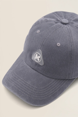 Кепка KUL'TURA "Logo K" Garment Dyed Светло-серый