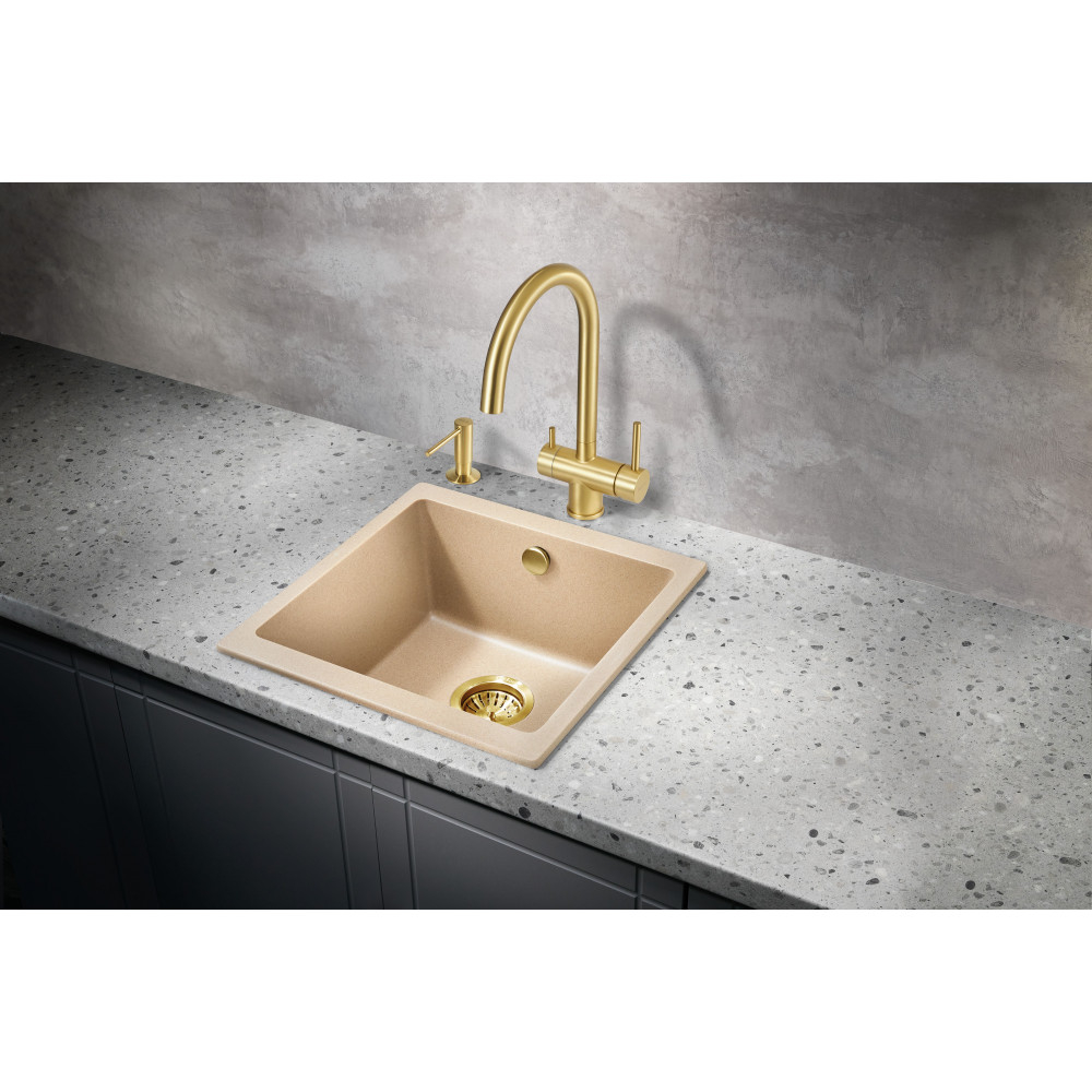 Мойка для кухни MILACIO Leon 45 Cuarzo MC.77094 бежевый