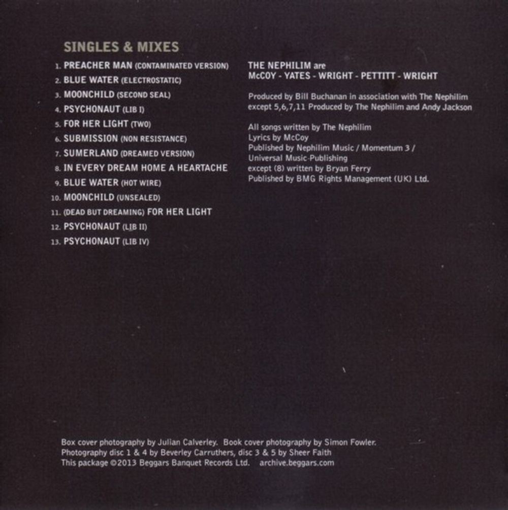 Fields Of The Nephilim / 5 Albums (5CD)