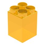 Элемент прозрачный высокий 6x6x10 см для GigaBloks 5"