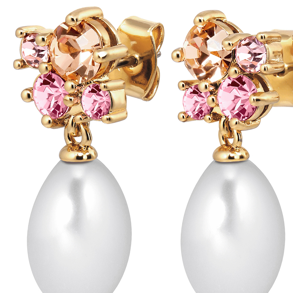 Серьги Dyrberg Kern PETUN SG ROSE / WHITE PEARL 480056