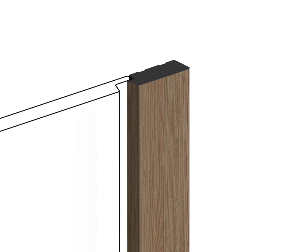 Финишный молдинг декорированный HiWood, 270x3,1 см