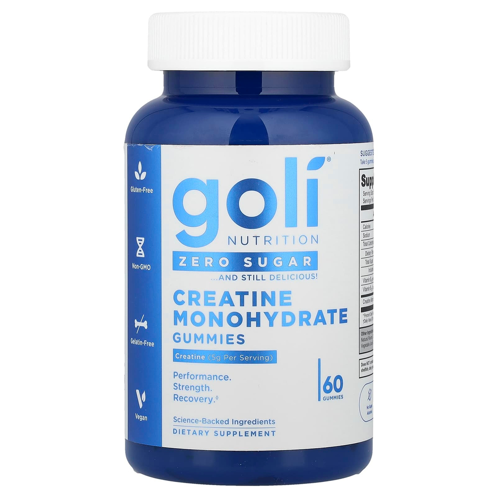 Goli Nutrition, Жевательные мармеладки с моногидратом креатина, 60 жевательных таблеток