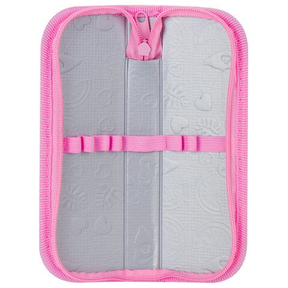 Пенал ЮНЛАНДИЯ, 1 отделение, ламинированный картон, 19х7 см, "Flamingo", 229144