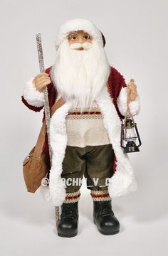 Санта Клаус 37см (Бордовый)