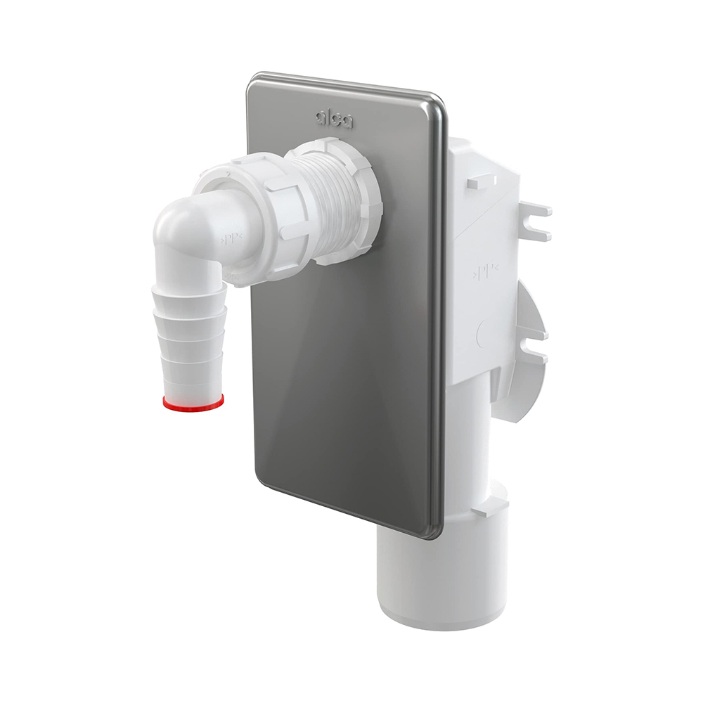 Сифон Alcaplast для стиральной машины под штукатурку, 50 х 23/20 мм, нерж. сталь