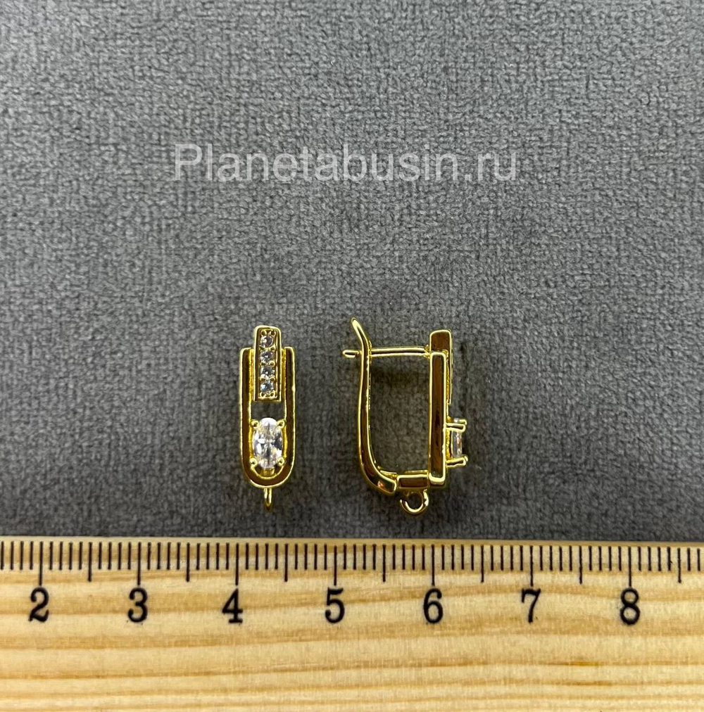 Швензы люкс (Корея) пара с микроцирконами 0556