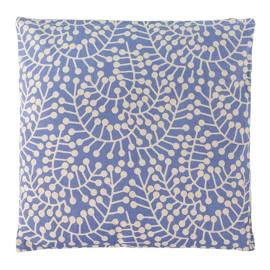 Подушка декоративная фиолетового цвета с принтом Спелая Смородина из коллекции scandinavian touch, 45х45 см