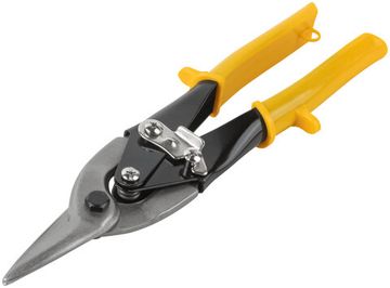 Ножницы по металлу "Aviation", пластиковые ручки, прямые 250 мм