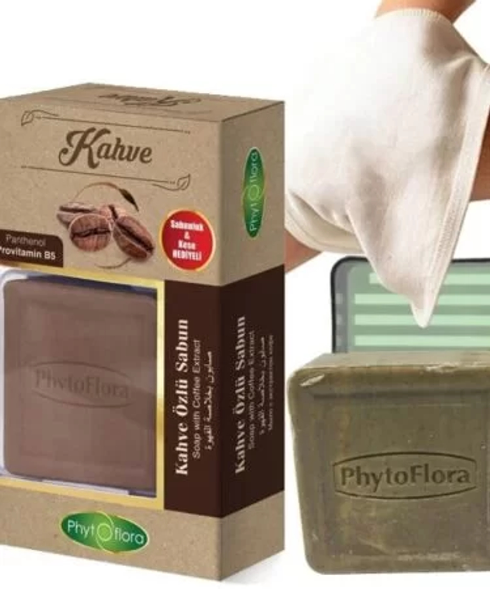 Мыло Кофейное с тур. мочалкой, PhytOflora, 125гр