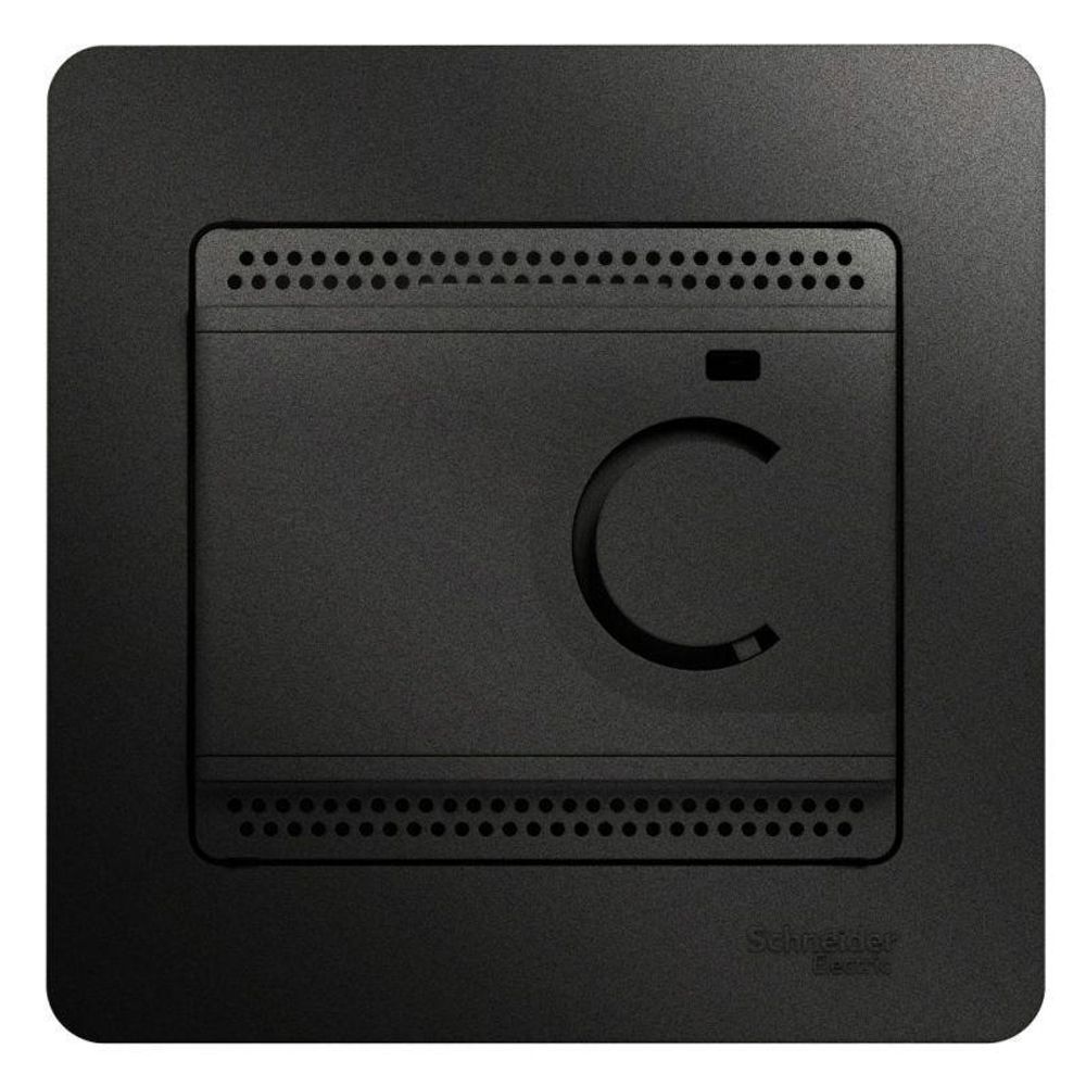 Термостат Glossa электронный для теплого пола с датчиком 10А в сборе антрацит SchE GSL000738 Термостат Glossa электронный для теплого пола с датчиком 10А в сборе антрацит SchE GSL000738