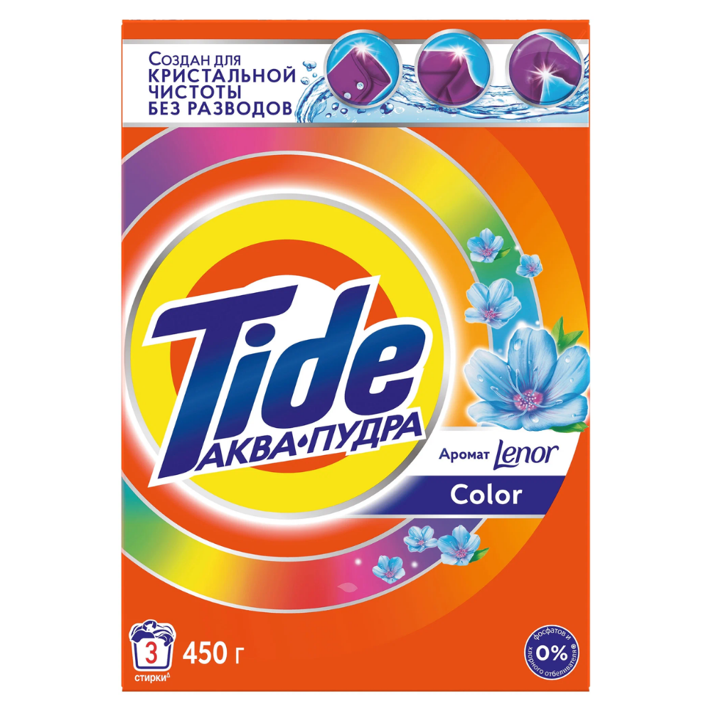 Стиральный порошок Tide Color ароматом Lenor 450 гр