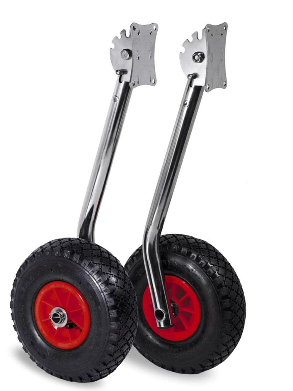 Колёса транцевые перекидные, фланец  "Ёжик" (для лодок НДНД), нержавейка