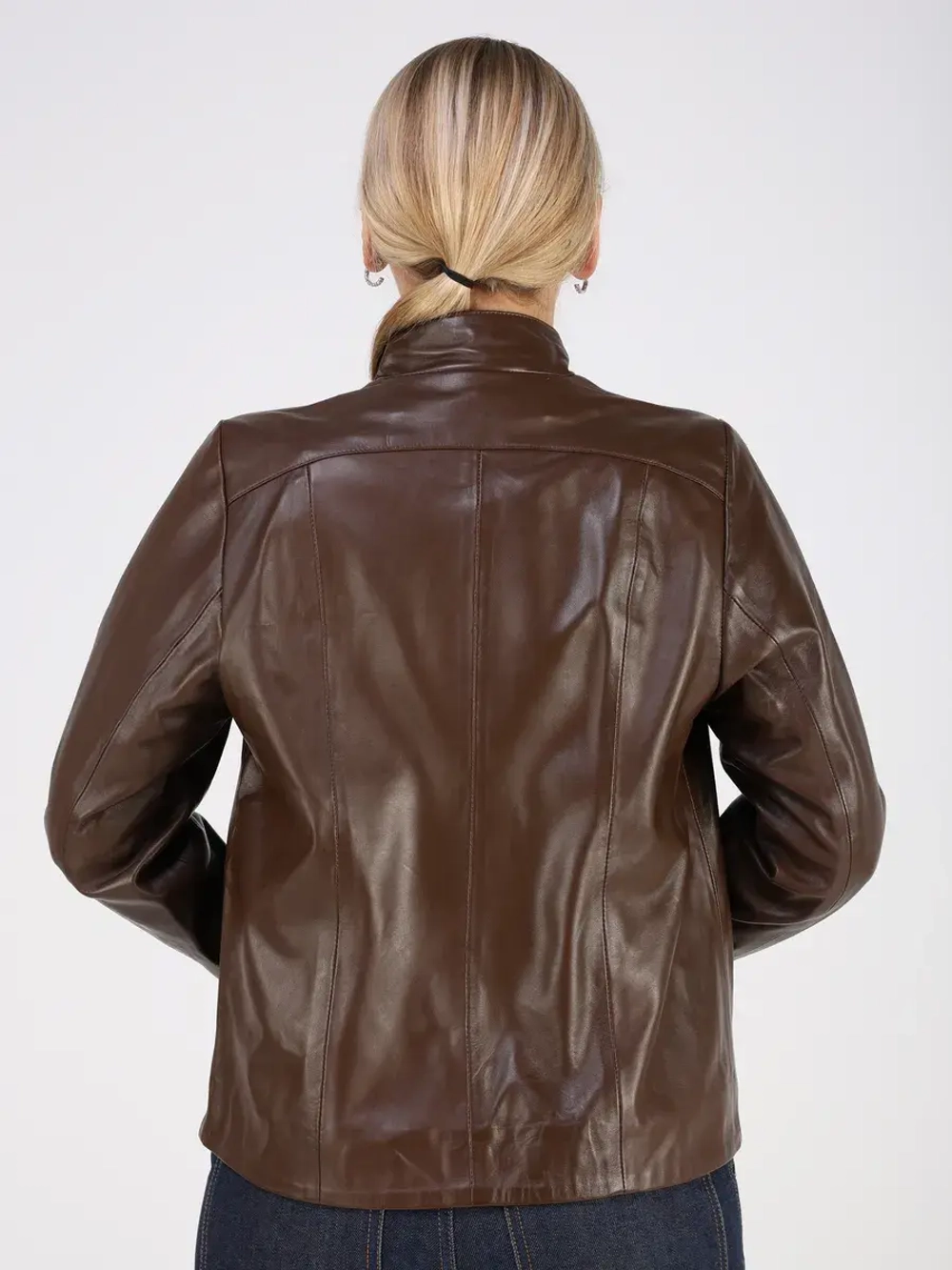 Кожаная куртка демисезонная косуха