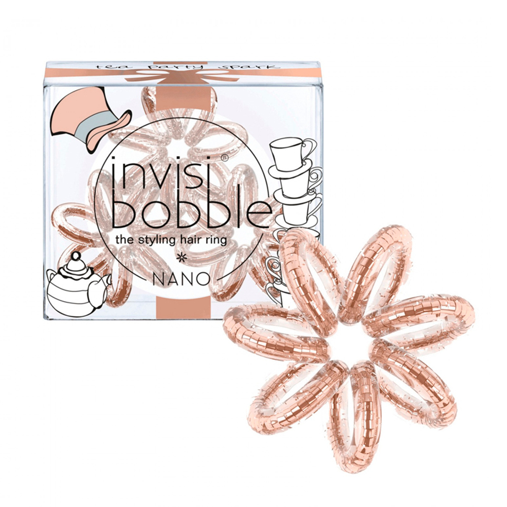Резинки для волос invisibobble NANO Tea Party Spark