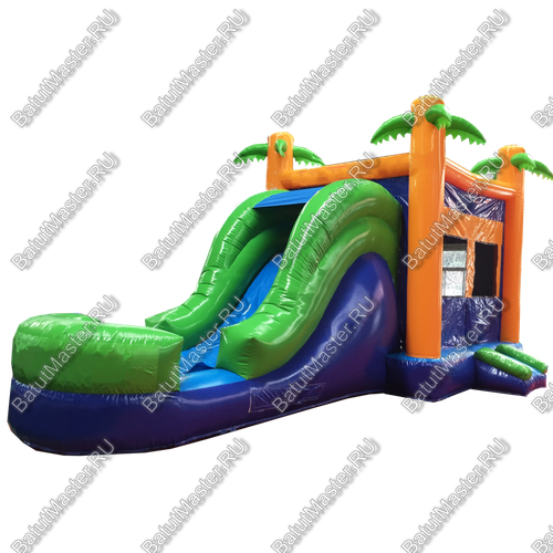 Батут-горка "Отдых на пляже", 6*3*4 м