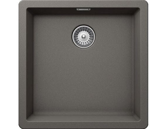Мойка SCHOCK Greenwich 50 Cristadur 456х456 (подстольный монтаж) серебристый камень