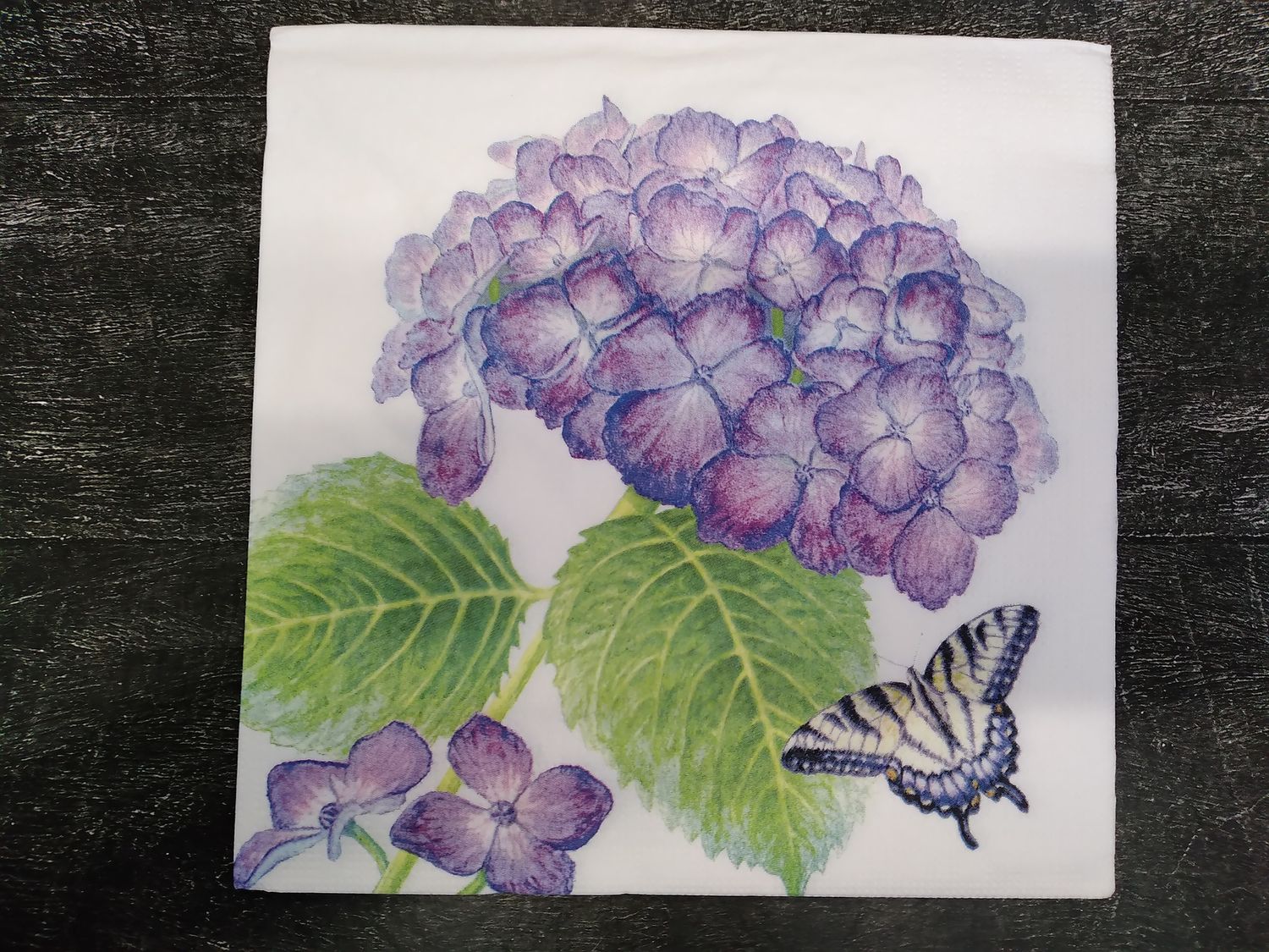 салфетка Hydrangea and Butterfly