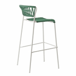 Стул барный плетеный Scab Design Lisa Filo, лен, ментоловый