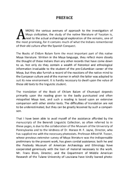 The Book of Chilam Balam of Chumayel | R.L. Roys