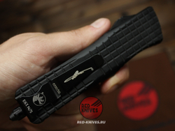 Нож Microtech Troodon Delta Shadow Frag T/E - клинок танто, блэквош МТ11