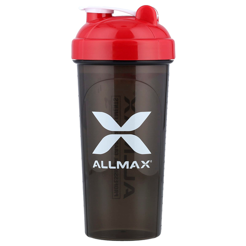 ALLMAX, шейкер для защиты от протеканий, черный/красный, 700 мл (25 унций)