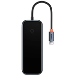 Адаптер Baseus 7 в 1 Acmejoy Type-C HUB на HDMI/USB 3.0*2/USB 2.0/Type-C PD&Data/SD/TF (BS-OH090) (Dark Gray)