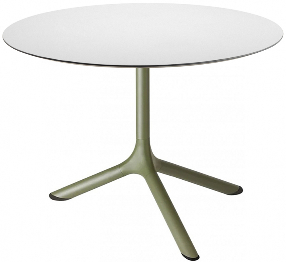 Столик ламинированный кофейный Scab Design Tripe, оливковый, белый