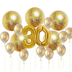 Большой сет из шаров на юбилей - 30 лет