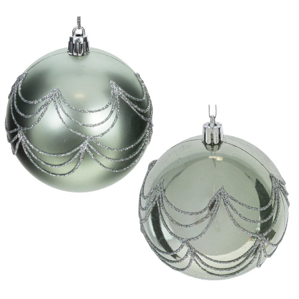 GAEM Набор из 12шт Украшение новогоднее "Шар", D 8 см, L35 W28 H9 см