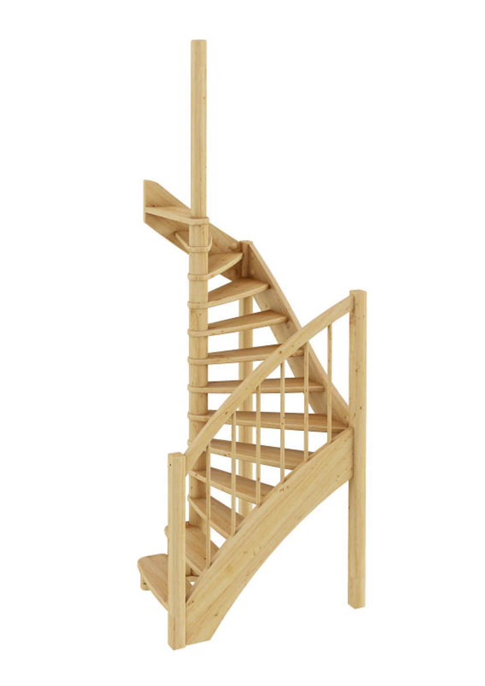 Лестница на второй этаж ЛС-04м Левая