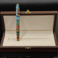 Ручка с ручной росписью Палех "Александр Невский"