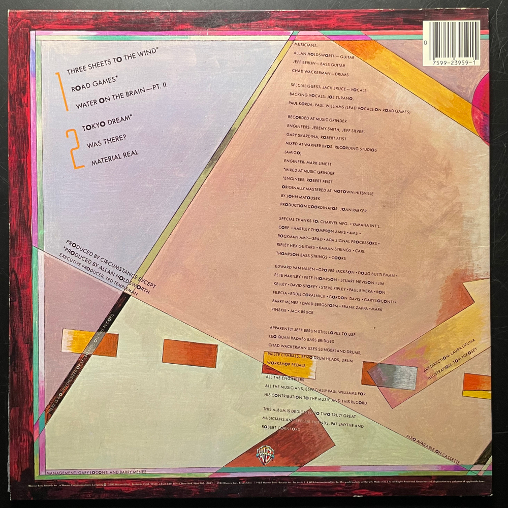 Allan Holdsworth ‎– Road Games (США 1983г.) EP