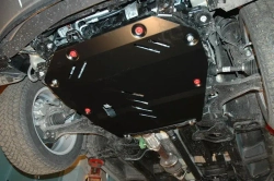 Защита картера двигателя, КПП (2 мм, сталь) для Chevrolet Captiva 2011-2014 (V = 2.4 167 л.с. АКПП 4WD), Opel Antara 2010-2014 (V = 2.4) Sheriff.04.2142