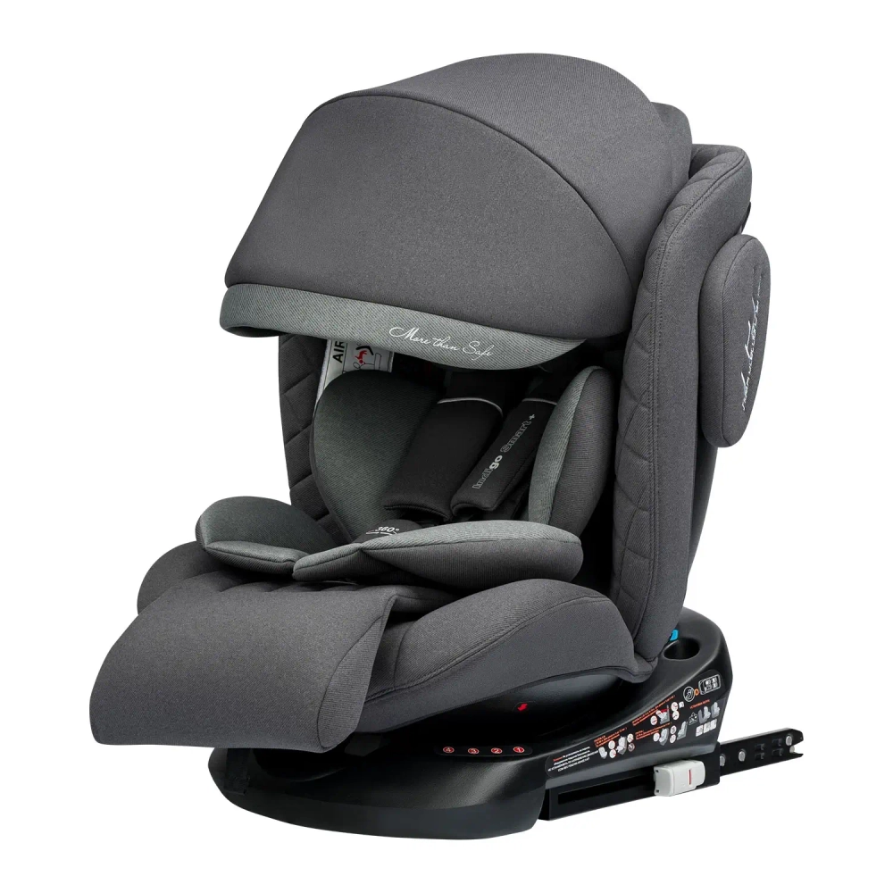 Автокресло Indigo SMART+ ISOFIX (0-36 кг) серый