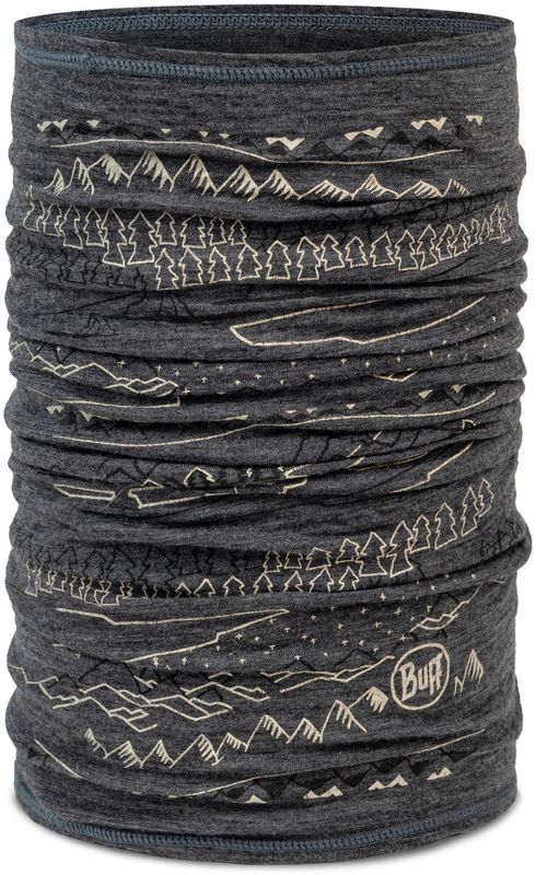 Бандана-труба Buff Merino Lightweight Prints Eirik Grey Фото 1