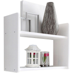 Полка настенная Ральф из сосны, 60x20x45, белая