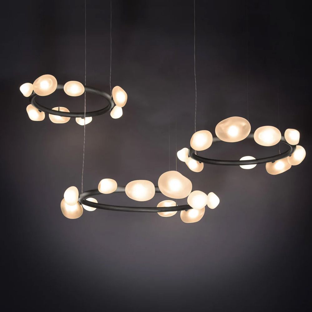 Люстра 5055P/D910 black/white