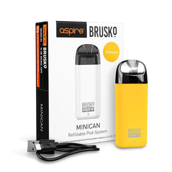 Цена на Набор Aspire Brusko Minican Pod Kit желтый Купить Набор Aspire Brusko Minican Pod Kit желтый
